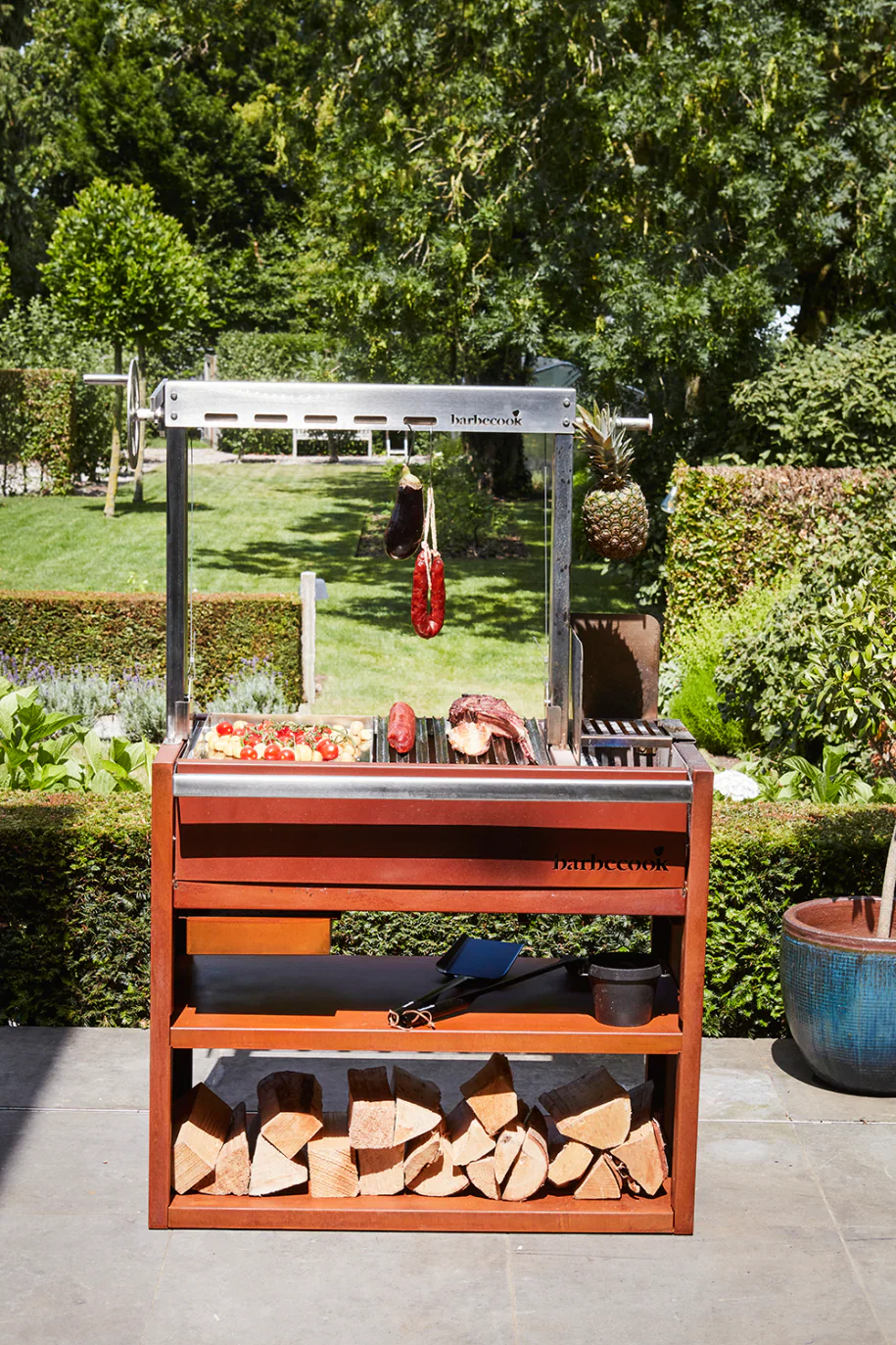 Barbecook - Pedro woodbarbecue in corten and stainless steel - Image 3