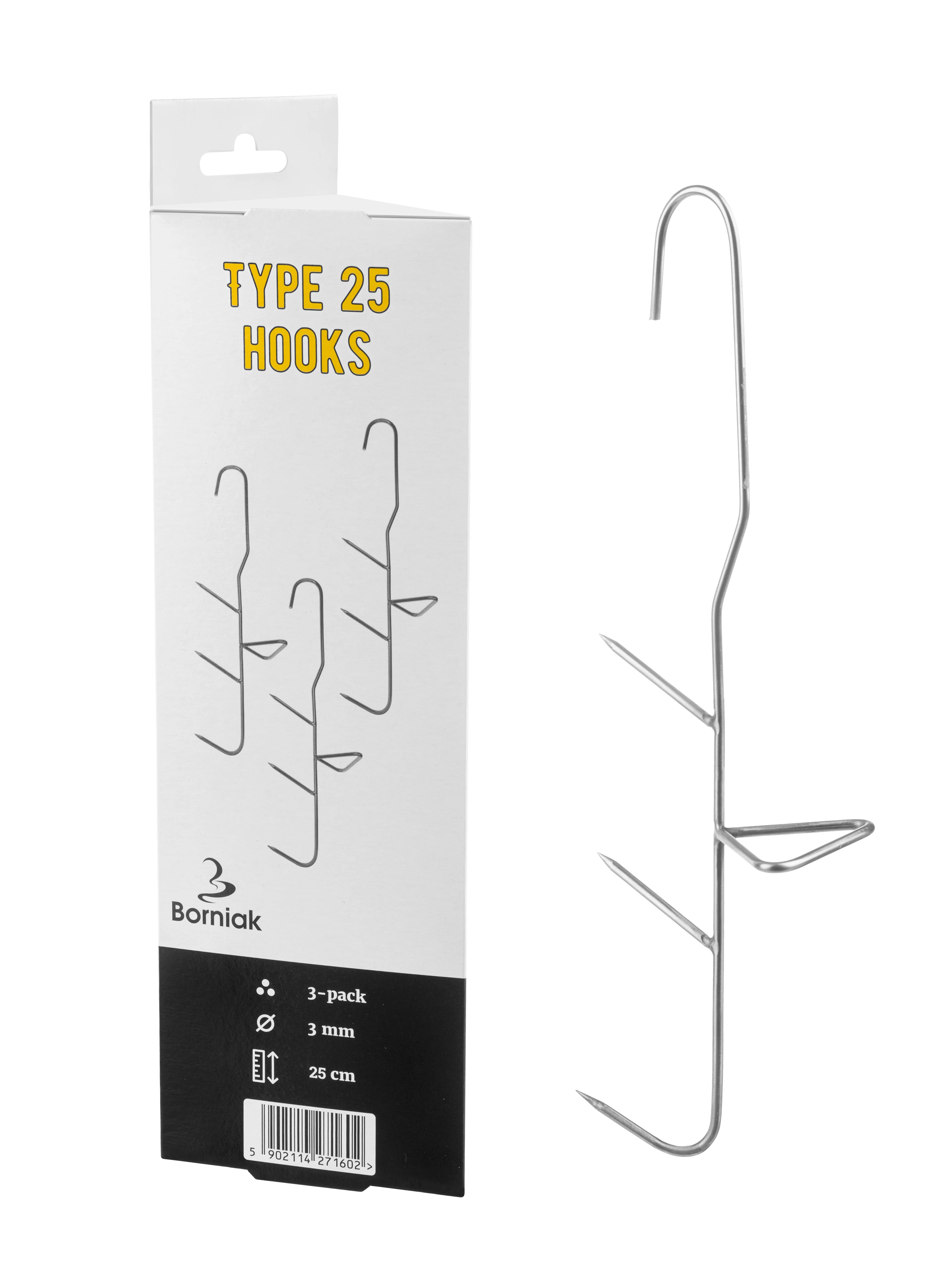 Borniak - Hooks type 25 (3 pcs)