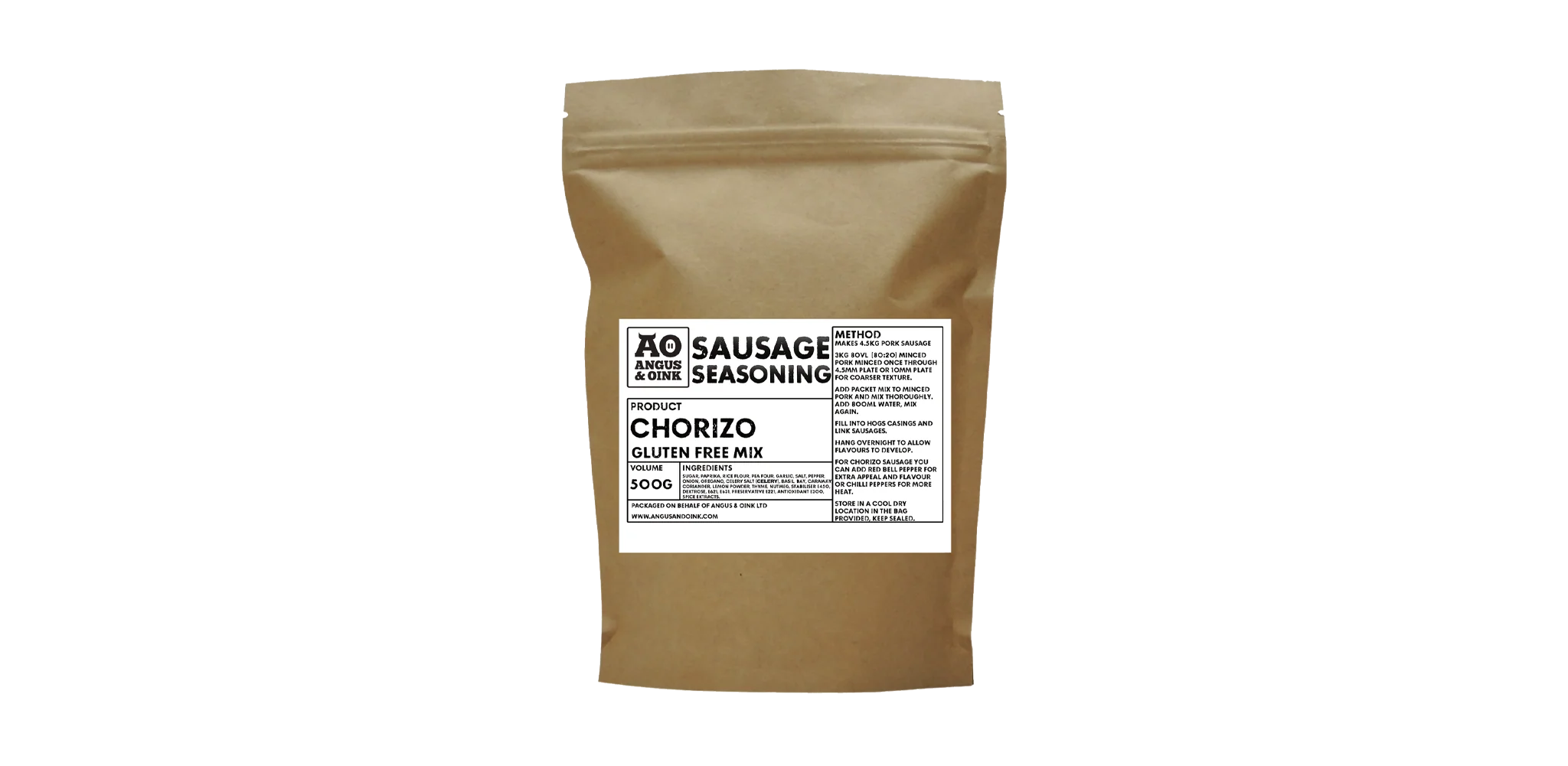 Angus & Oink - Chorizo Sausage Mix