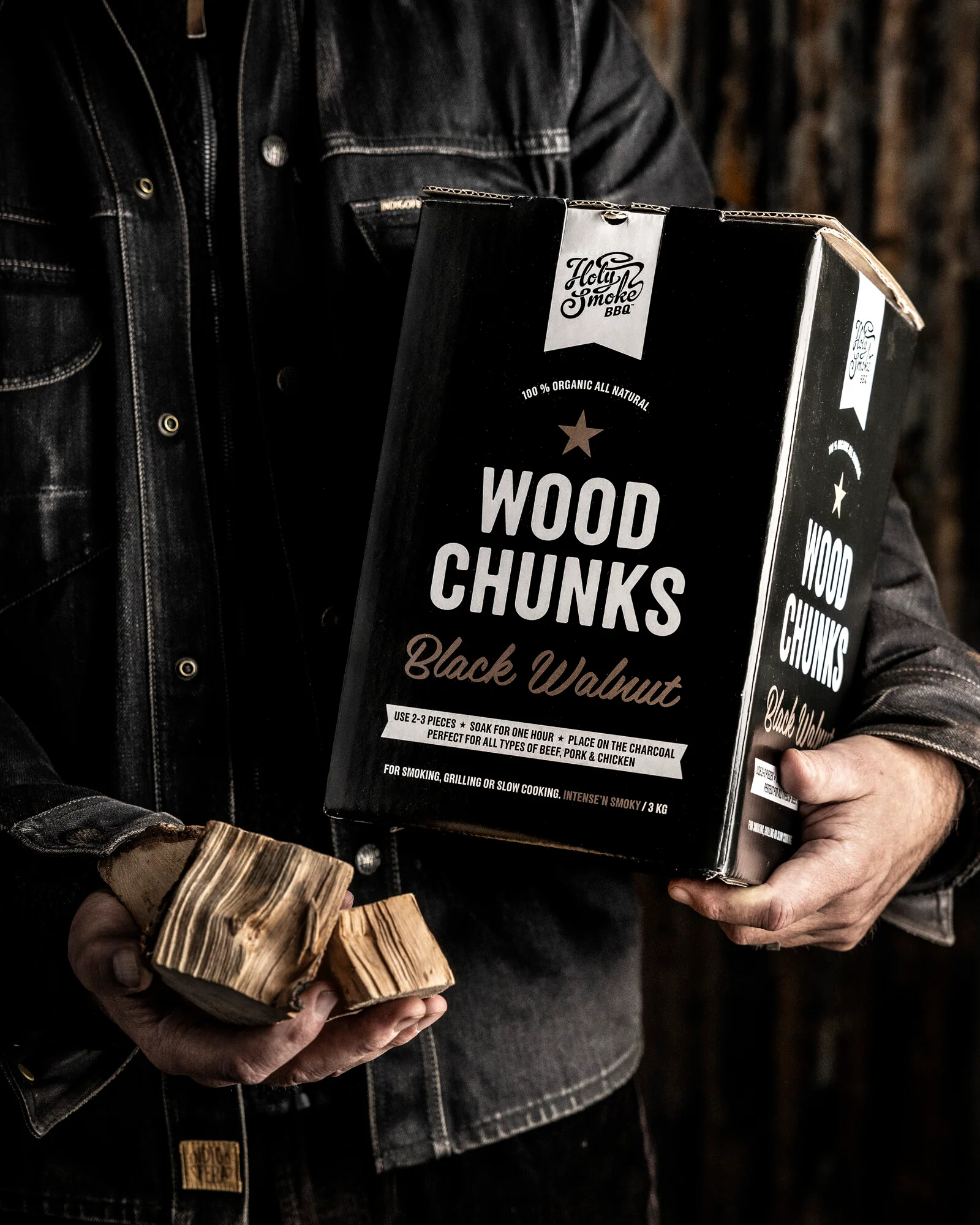 Holy Smoke BBQ - Wood Chunks Black Walnut - Image 2