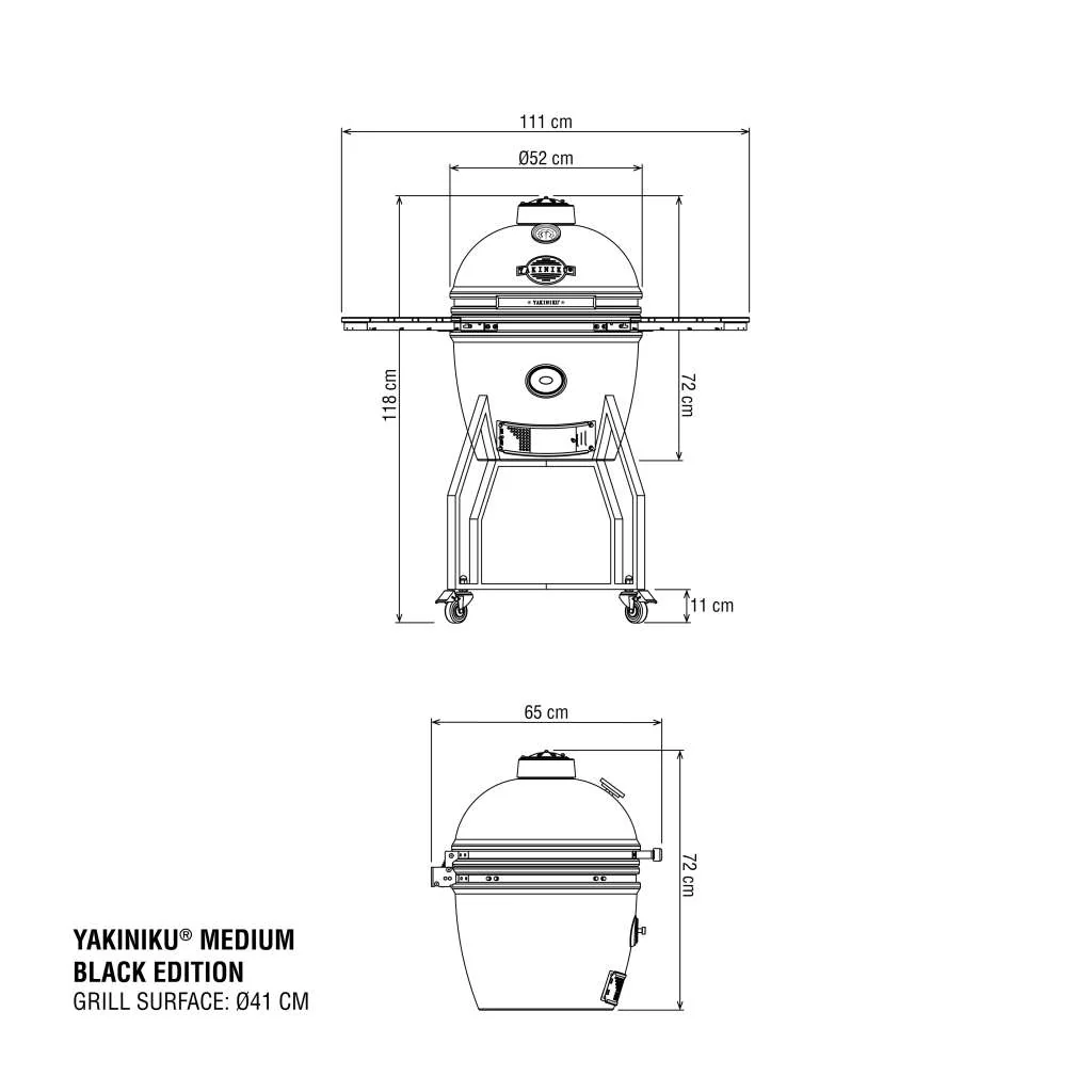 Yakiniku Medium Black Edition - Barbecue a Carbone - Image 8