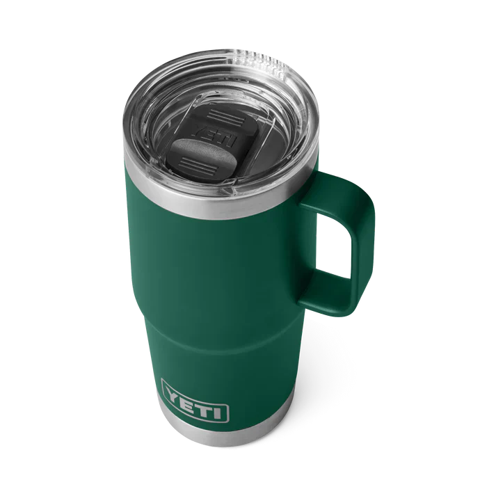 YETI Rambler 20 OZ Travel Mug Forest Green - Image 2