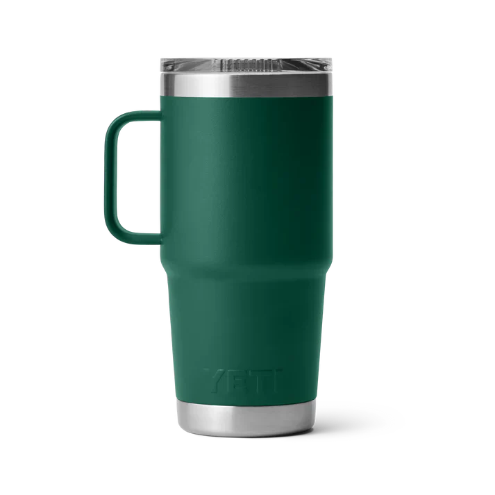 YETI Rambler 20 OZ Travel Mug Forest Green - Image 3