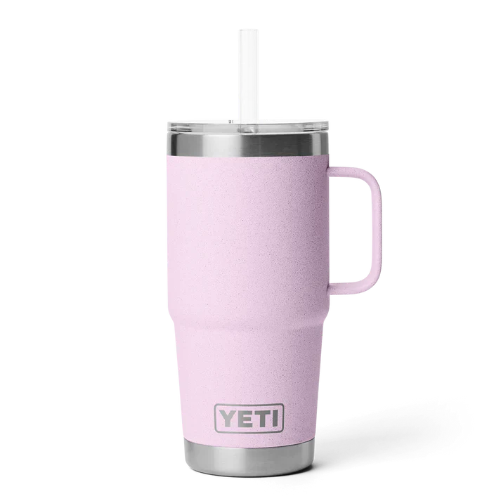 YETI Rambler con cannuccia 25 OZ Cherry Blossom