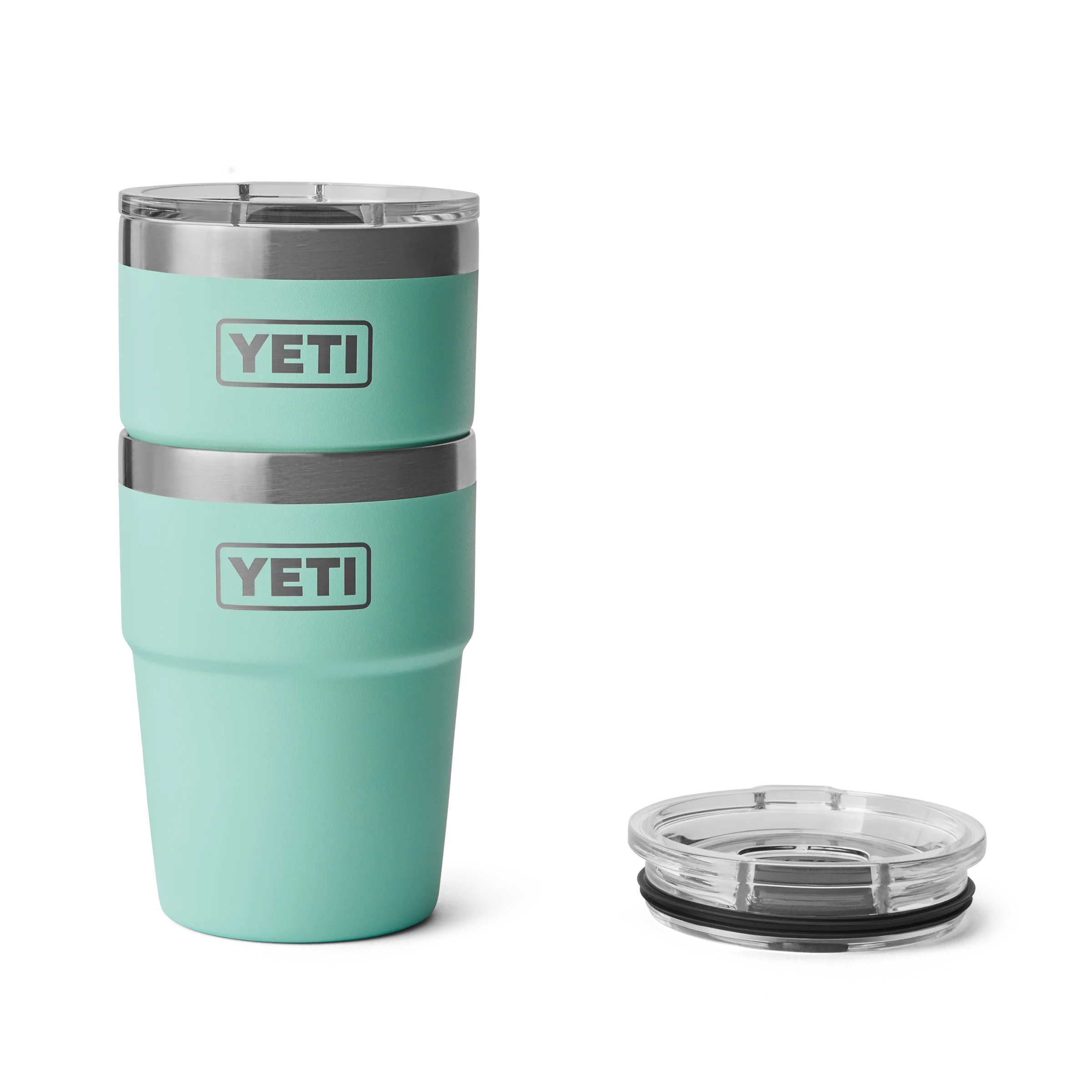 YETI Rambler Stackable 16 OZ Seafoam - Image 4